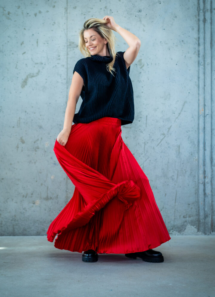 Plisowana spódnica Ruby Red